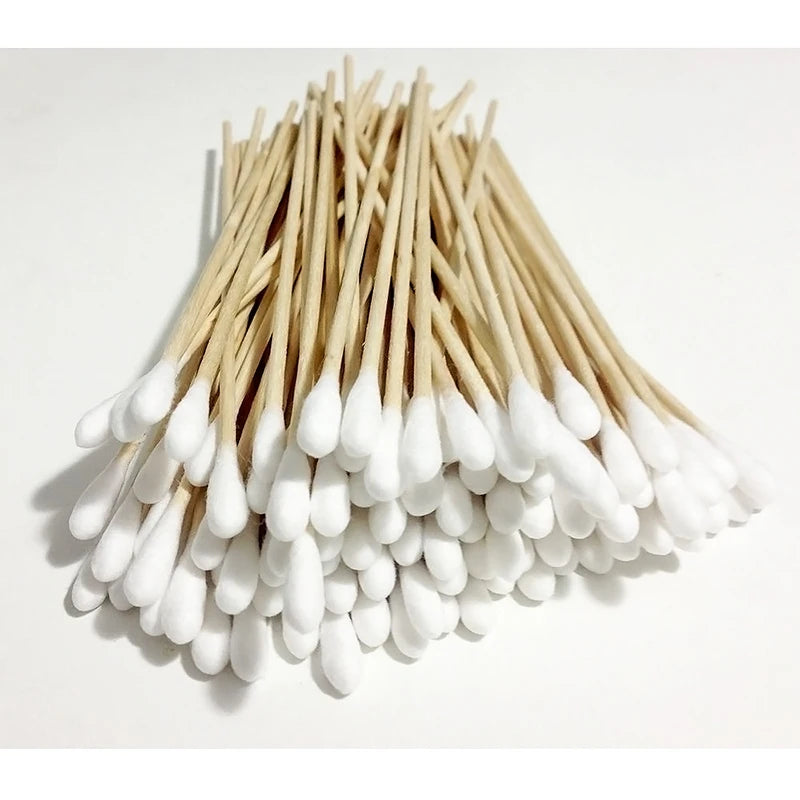 50/100 PCS Cotton Sticks Dog Ear Cleaning Cotton Sticks Dogs Cats Ear Cleaning Stain Removal Pet Ear Wax Removal Cotton Swabs