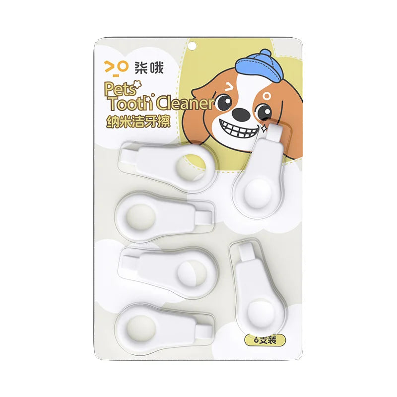 Pet Nano Dental Wipes Dog Tartar Cleaning Tooth Stain Removal Oral Care Plaque Removal Tooth Polishing Wipes Deep Oral Cleaning