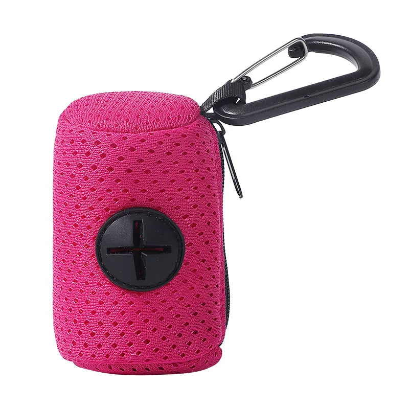 강아지 배변패드 Dog Poop Bag Carrier Portable Pet Waste Bag Dispenser Hangingable for Dogs Walking Garbage Bags Dispensers Pet Supplies