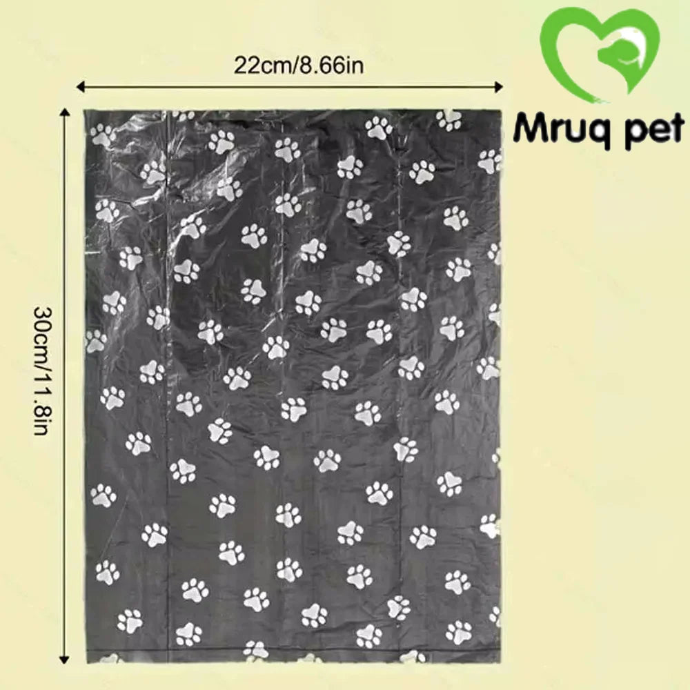 20/30PCS Pet Poop Bag Outdoor Dog Pick-up Bag Solid Color Garbage Bag For Dogs and Cats Portable Pet Clean Dog Trash Bag