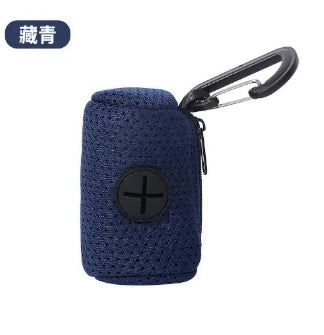강아지 배변패드 Dog Poop Bag Carrier Portable Pet Waste Bag Dispenser Hangingable for Dogs Walking Garbage Bags Dispensers Pet Supplies
