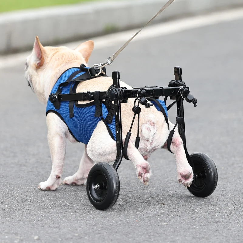 Pet Wheelchair Cart Adjustable Pet Mobility Aids with Wheels Disabled Cat Dog Rehabilitation Walking Mobility Aid Troll