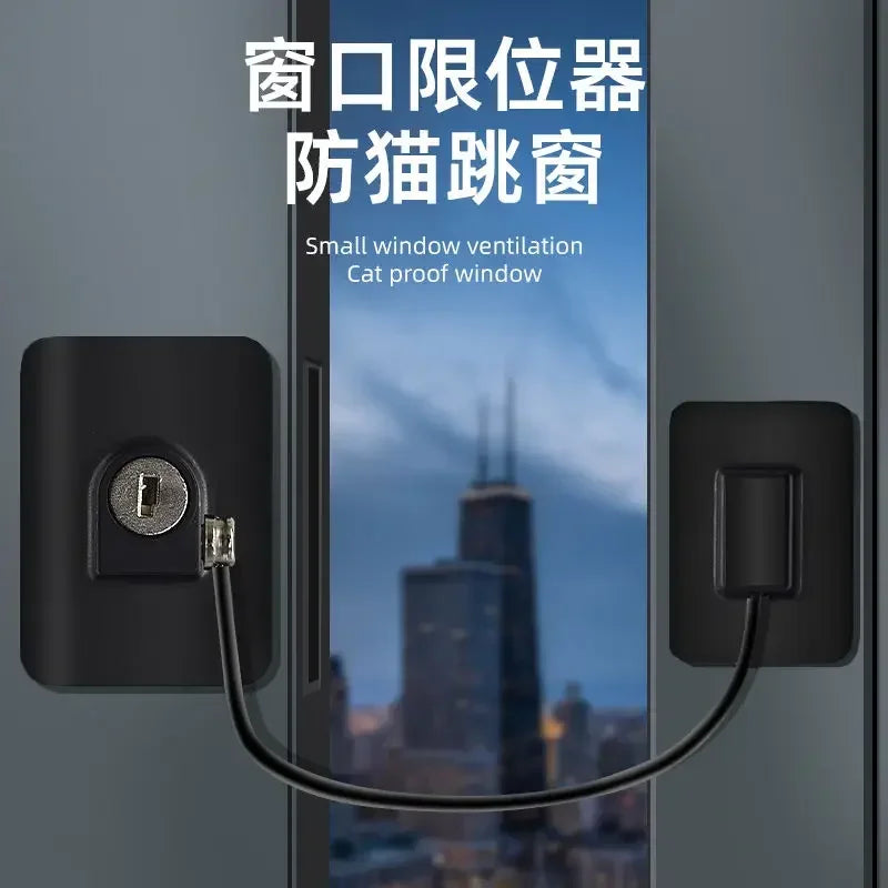 Cat Anti Jumping Out Window Avoid Falling Down Window Limiter Fixed Limit Opening Flap Cat Guardrail Pet Protection Safety Lock