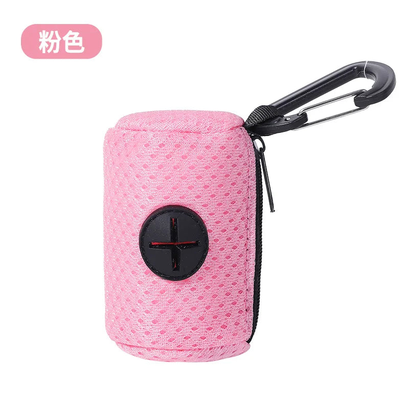 강아지 배변패드 Dog Poop Bag Carrier Portable Pet Waste Bag Dispenser Hangingable for Dogs Walking Garbage Bags Dispensers Pet Supplies