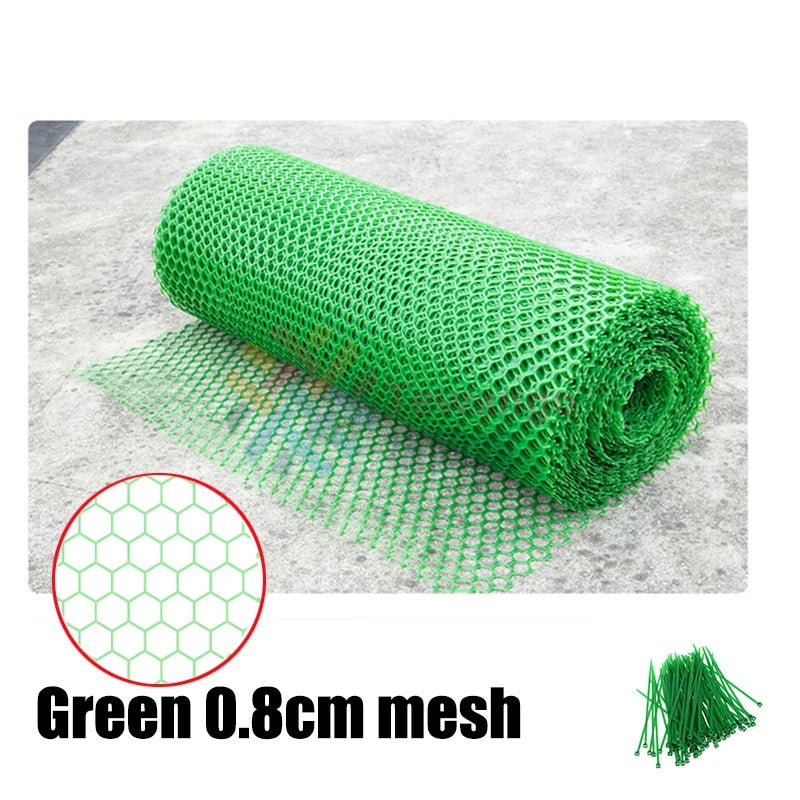 Tewango Anti-Falling Network For Cat Pet Balcony Safety Fence DIY Plastic Mesh Net Stairs Protection 0.8/1.2/1.8cm Grid