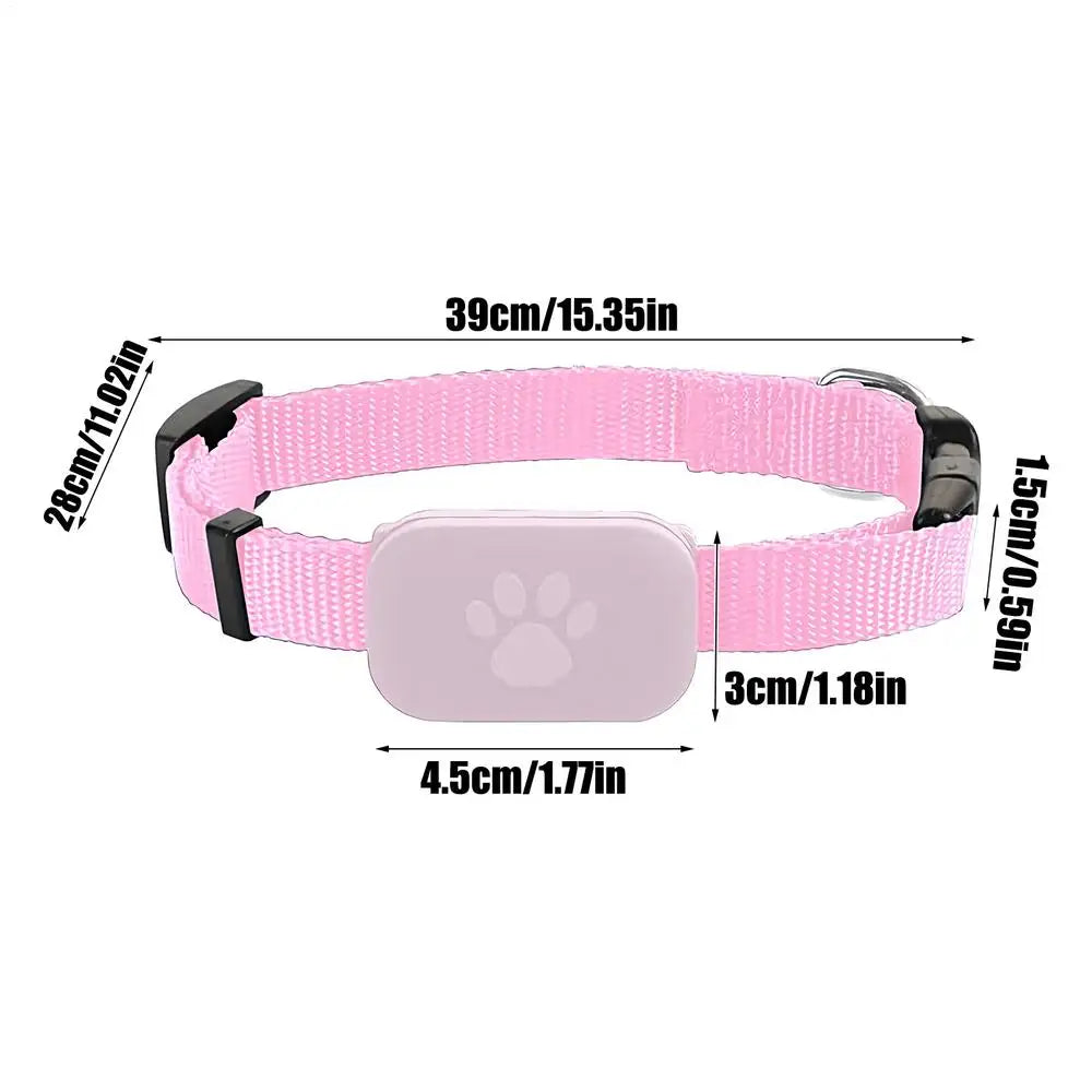 Pet GPS Trackers with Adjustable Collar No Subscription Dog & Cat Locator Long-Lasting Battery Puppy Kitten Locate Supplies